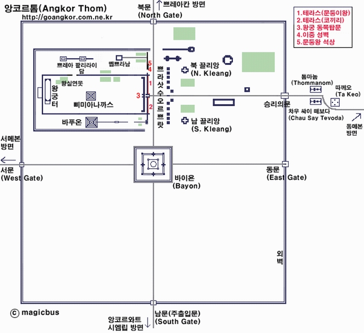 Angkor Thom Map